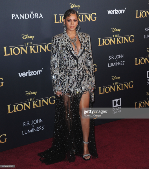 Beyonce arrives for the Premiere Of Disney's The Lion King held at Dolby Theatre on July 9, 2019 in Hollywood, California. (Photo by Albert L. Ortega:Getty Images)