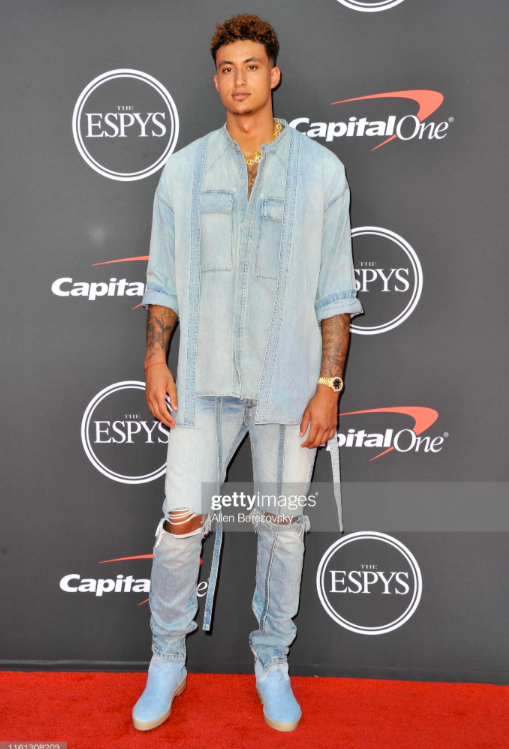Kyle Kuzma attends the 2019 ESPY Awards at Microsoft Theater on July 10, 2019 in Los Angeles, California. (Photo by Allen Berezovsky:WireImage)