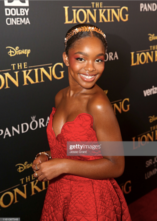 Marsai Martin attends the World Premiere of Disney's THE LION KING at the Dolby Theatre on July 09, 2019 in Hollywood, California. (Photo by Jesse Grant:Getty Images for Disney)