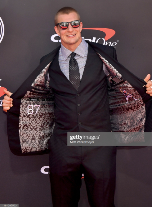 Rob Gronkowski attends The 2019 ESPYs at Microsoft Theater on July 10, 2019 in Los Angeles, California. (Photo by Matt Winkelmeyer:Getty Images)